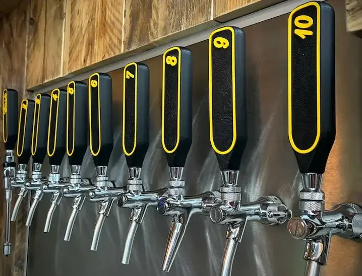 Beer taps at Against The Grain